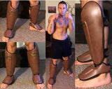 Fairtex Muay Thai Kickboxing Expanded Side and Top Protection Shin Guards-SP8