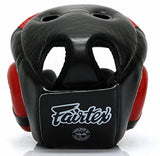 Fairtex Padded Top Diagonal Vision Boxing Martial Arts Headgear-HG13PD-Genuine Leather-Handmade in Thailand
