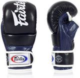 Fairtex Super Sparring Grappling MMA Gloves-FGV18-Top Grain Leather-Extra Thick Padding on Knuckle-Made in Thailand