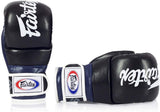 Fairtex Super Sparring Grappling MMA Gloves-FGV18-Top Grain Leather-Extra Thick Padding on Knuckle-Made in Thailand