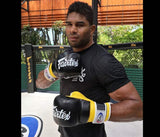 Fairtex Super Sparring Grappling MMA Gloves-FGV18-Top Grain Leather-Extra Thick Padding on Knuckle-Made in Thailand