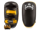 TOP KING "ULTIMATE" KICKING PADS (CURVED) TKKPU (SV)-BLACK/YELLOW