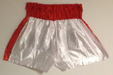 MUAY KICKBOXING "THAI BOXING" SHORTS -  TBS-WHITE/RED