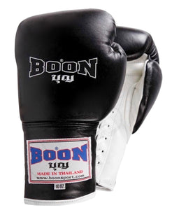 Boon Sport Thai Style competition lace-up Training Gloves - BGL - Handmade in Thailand