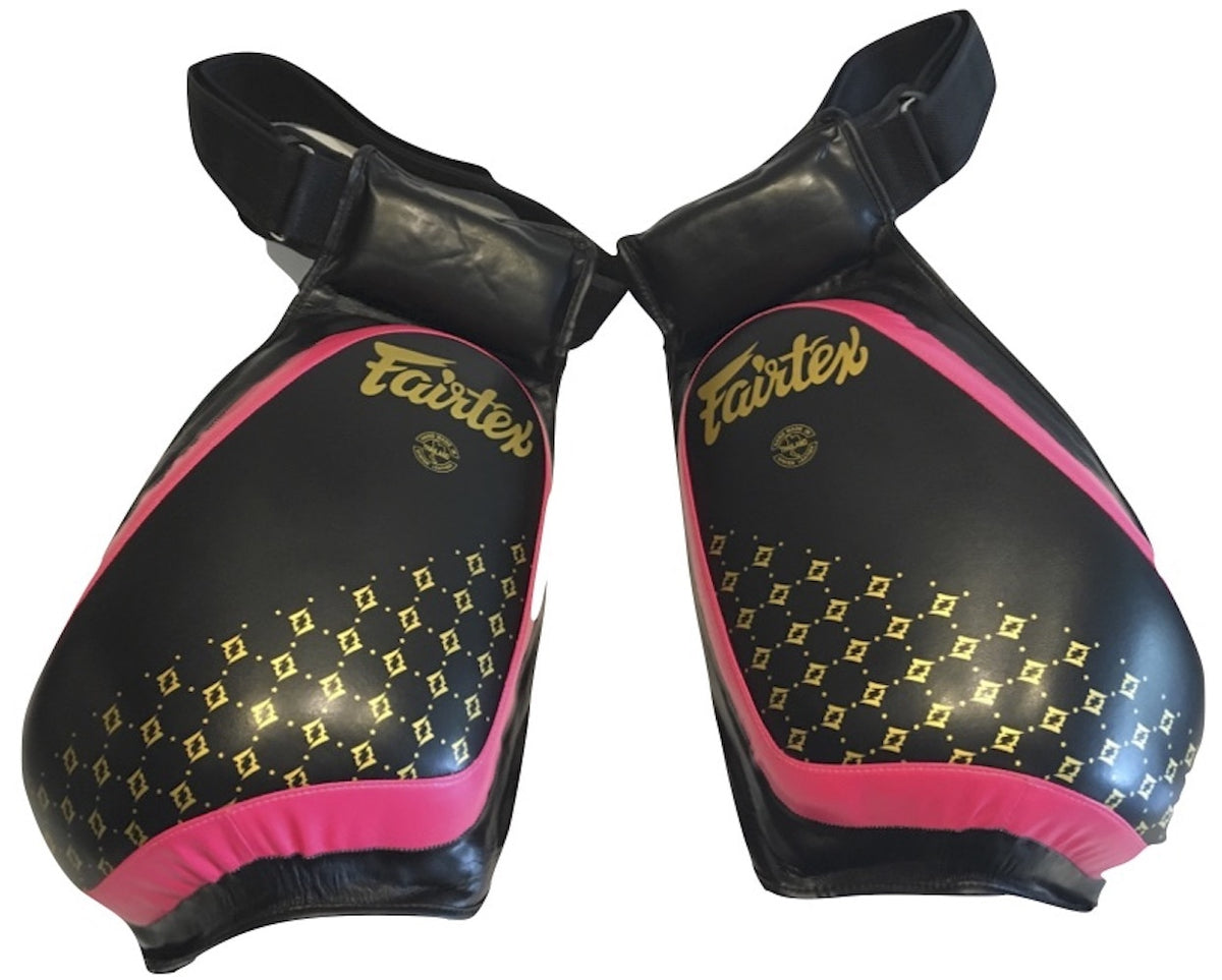 Fairtex Compact Thigh Pads - TP4 - Black & Pink - Lightweight Compact &  Durable.