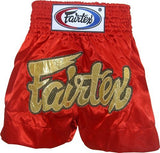 FAIRTEX "RED LACE" MUAY THAI KICKBOXING SHORTS