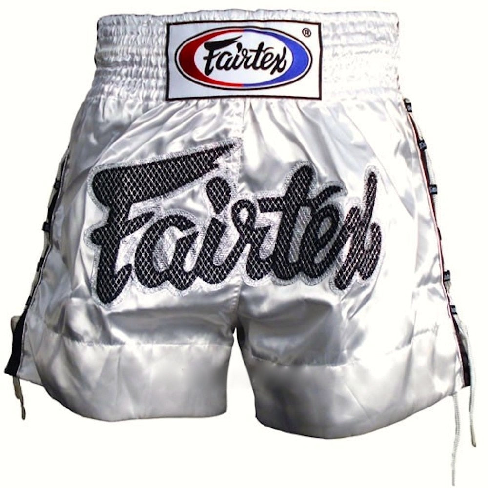 Fairtex WHITE LACE Muay Thai Kickboxing Shorts-BS0604 | MMA Blast