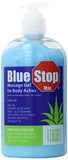 Blue Stop Max Massage Gel 16oz (473mL) - Pain Relief Gel for Muscle & Joint Pain (Comes in Pack of 2)