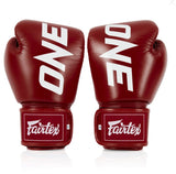 Fairtex One Championship Muay Thai Kickboxing Gloves-BGV1-ONE-Handmade in Thailand of premium quality leather