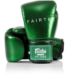 Fairtex "Metallic" Thai Boxing Gloves - BGV22 - Comes with Matching Heavy Duty Bag