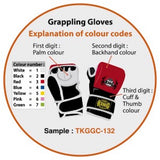 Top King "COMBAT" MMA Grappling Gloves - TKGGC - 100% Genuine Cowhide Leather