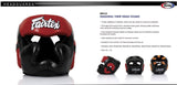 FAIRTEX DIAGONAL VISION SPARRING HEADGEAR LACE UP VERSION