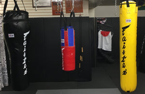Fairtex Small Heavy Bag - HB1 UnFilled - Work drills, Punching, Kicking, fitness, endurance and strengthening drills all with the one bag