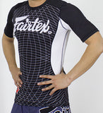 FAIRTEX NEW SHORTSLEEVE RASHGUARD - RG5 - BLACK/WHITE