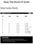 FAIRTEX "RED LACE" MUAY THAI KICKBOXING SHORTS