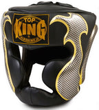Top King "EMPOWER CREATIVITY" Muay Thai Kickboxing Headgear - TKHGEM-01-Gold/Black/Silver