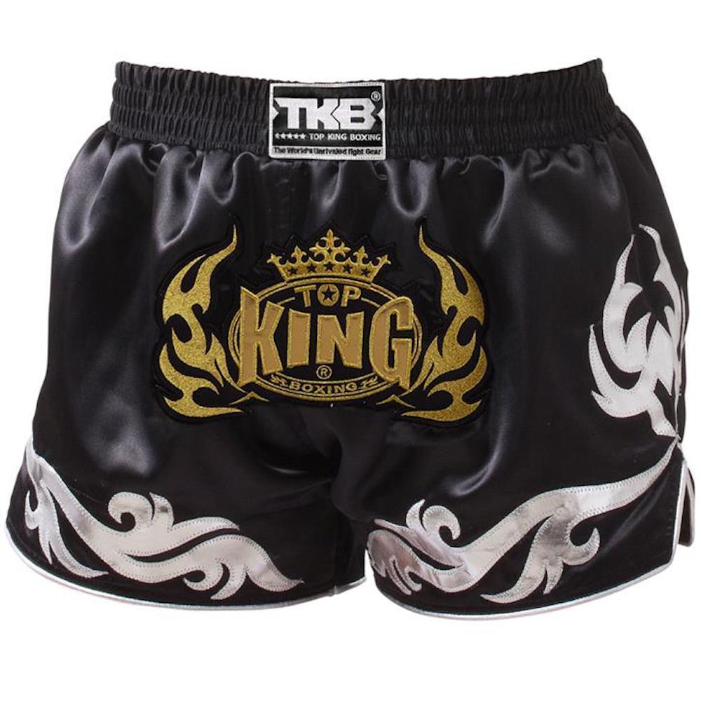 TOP KING Muay Thai Shorts Black & Gold Top King Muay Thai Shorts – MMA Blast