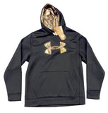 Under Armour Storm1 Black and Camouflage Fleece Team Hoodie with Front Pocket - 1248019