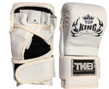 Top King "COMBAT" MMA Grappling Gloves - TKGGC - 100% Genuine Cowhide Leather