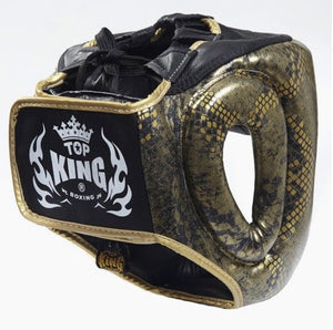 TOP KING "Super Snake" Head Guard- TKHGSS-02 - Made in Thailand from genuine leather.