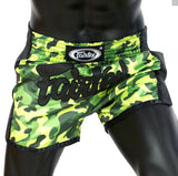 FAIRTEX SLIM CUT MUAY THAI SHORTS - BS1710 - Green Camo