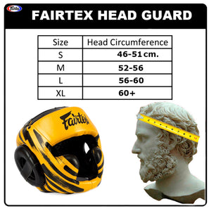Fairtex Full Coverage Lace-Up Headgear - HG16-M2 - increased padding on forehead and cheek