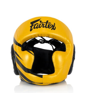 Fairtex Full Coverage Lace-Up Headgear - HG16-M1 - increased padding on forehead and cheek