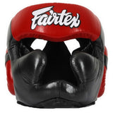 Fairtex Ultimate Full Coverage Lace-Up Headgear-HG13L-Diamond vision range-100% cowhide leather