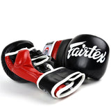 Fairtex Super Sparring Grappling MMA Gloves-FGV18-Top Grain Leather-Extra Thick Padding on Knuckle-Made in Thailand