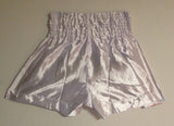 MUAY KICKBOXING "THAI BOXING" SHORTS TBS-WHITE w/ RED STRIPES