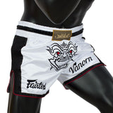FAIRTEX VANORN SLIM CUT MUAY THAI KICK BOXING SHORTS - BS1712 - White