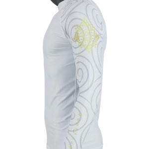 Fairtex Long Sleeve Rash Guard - RG7 - White - Ideal for all MMA and Grappling Training