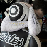 Fairtex White Skin-Tight Long Sleeve Rash Guard-RG7-Made from 80% Nylon and 20% Spandex
