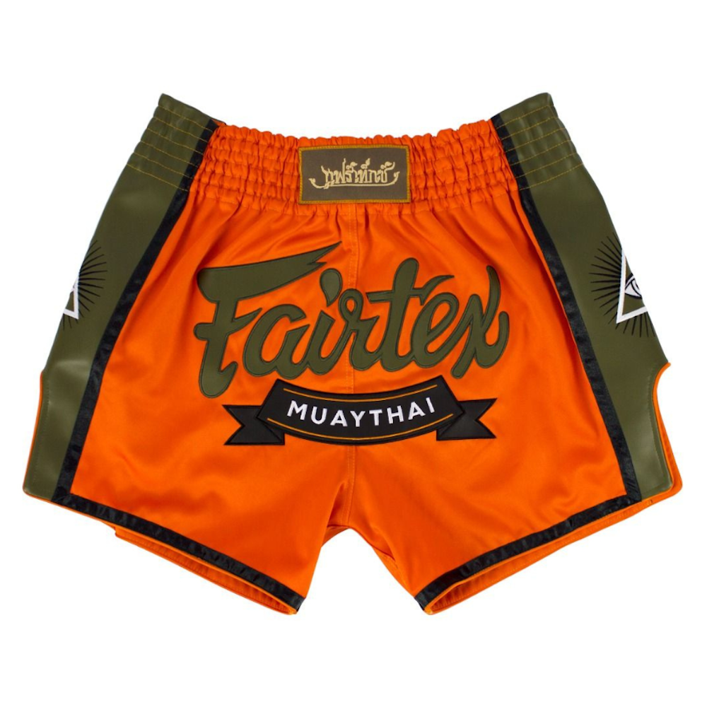 オレンジ ショートボード ファイバーグラス 5.8フィート FAIRTEX Orange SLIM CUT MUAY THAI KICKBOXING SHORTS - BS1705 | MMA