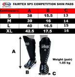 Fairtex Competition Muay Thai Kickboxing Shin Guards - SP5 - Engineered for Top Performance - Made in Thailand