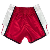 FAIRTEX Red/White SLIM CUT MUAY THAI KICK BOXING SHORTS - BS1704