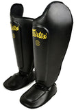 Fairtex Extra Knee Joint Protector Muay Thai Shin Guards - SP8 - Features expanded side protection