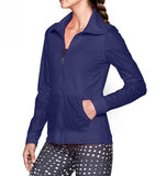 Under Armour Womens Full Zip Warm UP Track Jacket-1260186-Purple