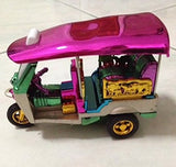 Thai Gold Authentic Bangkok Siam Vintage Tuk Tuk Tax Car Souvenir Collectible for Home Decoration and gift-Comes Pre-Wrapped-Handcrafted in Thailand