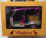 Thai Gold Authentic Bangkok Siam Vintage Tuk Tuk Tax Car Souvenir Collectible for Home Decoration and gift-Comes Pre-Wrapped-Handcrafted in Thailand