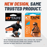 KT Tape PRO Synthetic Kinesiology Athletic Tape, 20 Count, 10” Precut Strip- Pain Relief and Support