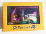 Thai Gold Authentic Bangkok Siam Vintage Tuk Tuk Tax Car Souvenir Collectible for Home Decoration and gift-Comes Pre-Wrapped-Handcrafted in Thailand