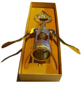 Thai Whiskey Flask Bar Set plus Corkscrew Set-Great Gift Comes Pre-Wrapped-Made in Thailand