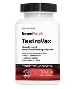 Novex Biotech TestroVax - 60 Capsules - Clinically Tested Testosterone Boosting Compound