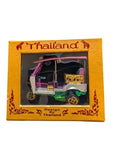 Thai Gold Authentic Bangkok Siam Vintage Tuk Tuk Tax Car Souvenir Collectible for Home Decoration and gift-Comes Pre-Wrapped-Handcrafted in Thailand