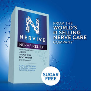 Nervive Nerve Relief for Nerve Aches, Weakness, Discomfort - Dietary Supplement - 30 Ct