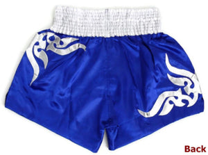 FAIRTEX "BLUE TRIBAL" MUAY THAI KICKBOXING SHORTS