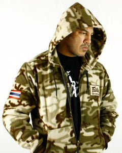 FAIRTEX HOODED SWEATSHIRT -BROWN CAMOUFLAGE