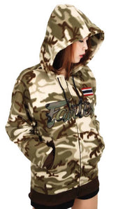 FAIRTEX HOODED SWEATSHIRT -BROWN CAMOUFLAGE 2ND VERSION