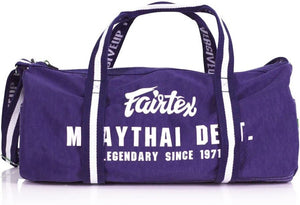 Fairtex Purple Color Retro Style Barrel Duffel Bag - BAG9 - Durable & Stylish